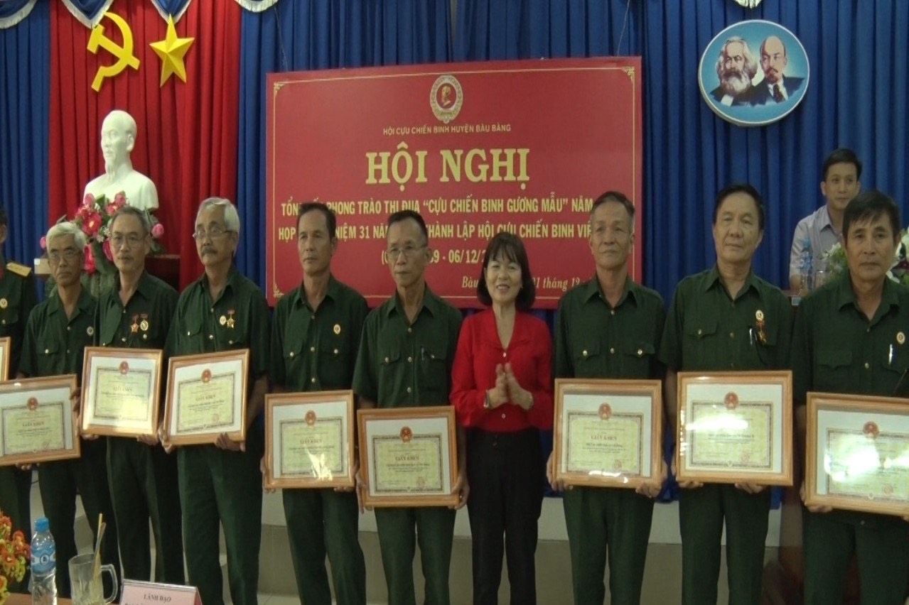 Huyện Bàu Bàng: Tuyên dương điển hình trong phong trào “Cựu chiến binh gương mẫu”