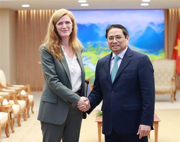 Thủ tướng Phạm Minh Chính tiếp Tổng Giám đốc USAID Samantha Power