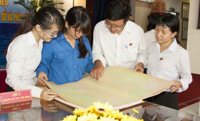 Một số hình ảnh tại lễ khai mạc triển lãm “Hoàng Sa, Trường Sa của Việt Nam - Những bằng chứng lịch sử và pháp lý”. Ảnh Quốc Chiến