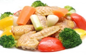 Cánh gà nướng giấm đen
