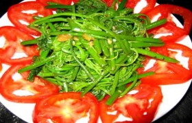Thơm bùi su su xào tỏi