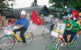 Ấn tượng với hoạt động “Diễu hành xe đạp hoa” của Xã đoàn An Phú