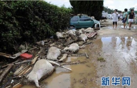 法国南部洪水致死25人