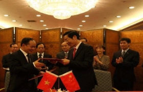 越南体育代表团访问中国北京