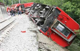 At least 1 dead, 42 injured in train crash in Switzerland