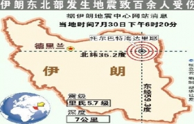 伊朗东北部地震已造成170人受伤