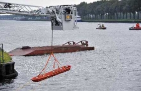 Crash capsizes Dutch passenger ferry