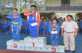2010年平阳省各俱乐部VOVINAM 杯比赛正式闭幕中，土龙木市VOVINAM俱乐部荣获集体一等奖