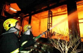 Fire damages 1,000-year-old temple in east China, no casualties