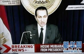 埃及总统穆巴拉克向副总统移交部分权力
