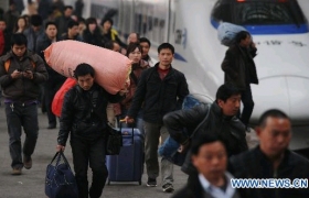 China railways carry 221 mln passengers over Spring Festival travel period: ministry