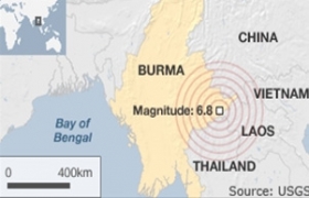 At least 25 killed in 7.0-magnitude quake in Myanmar