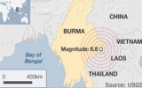 At least 25 killed in 7.0-magnitude quake in Myanmar