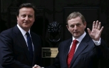 British, Irish PMs meet on economic, security issues