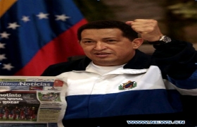 Venezuela's Chavez gives speech on return from Cuba