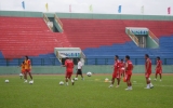 Đội B.BD tích cực chuẩn bị trận đấu với CLB Hà Nội
