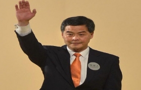 决定任命梁振英为香港特别行政区第四任行政长官