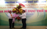 Thu Dau Mot University opens a national standard club of bodybuilding