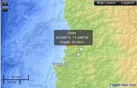 智利发生6.5级地震 惊醒加拿大总理夫妇