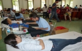 Hơn 210 người tham gia hiến máu tình nguyện