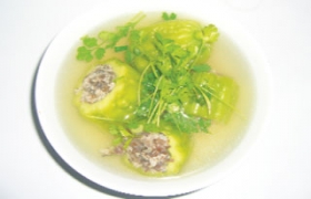 Ngọt mát canh khổ qua