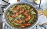 Enjoy river shrimp dishes in Tan Ba