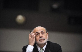 U.S. Fed chief warns eurozone debt crisis, fiscal cliff