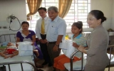 Gifts presented to ill and poor kids