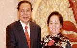 Lao Party leader receives Vietnamese Vice President