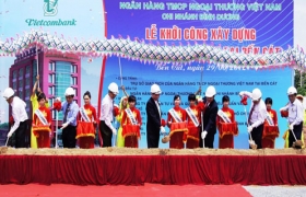 Khởi công xây dựng trụ sở Vietcombank Bến Cát