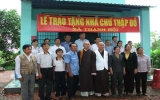 Hội Chữ thập đỏ tỉnh: Trao nhà chữ thập đỏ cho người nghèo xã Thạnh Hội