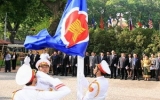 Lễ kéo cờ nhân kỷ niệm 45 năm thành lập ASEAN