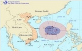 Cơn bão số 7 đang di chuyển theo hướng Đông Đông Nam