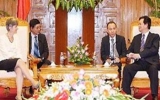 PM Dung receives foreign officials