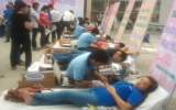 Hơn 200 người tham gia hiến máu tình nguyện