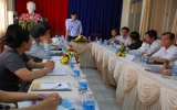 Traditional Medicine Bureau’s inspection delegation works with Thuan An town leaders