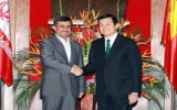 Chủ tịch nước hội đàm với Tổng thống Iran Ahmadinejad