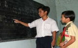 A young teacher of poor students