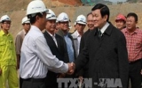 State President visits Lai Chau power plant