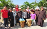 Gifts presented to poor ethnic minority people in central Phu Yen province