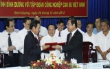 Bình Dương và Tập đoàn Công nghiệp Cao su Việt Nam ký kết hợp tác toàn diện