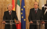 Tổng Bí thư Nguyễn Phú Trọng hội đàm với Tổng thống Italia