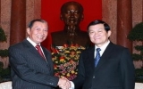 President receives Lao Presidential Office Minister