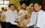 Chủ tịch nước Trương Tấn Sang thăm và làm việc tại tỉnh Đồng Tháp