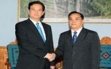 Thủ tướng Nguyễn Tấn Dũng hội kiến Thủ tướng Lào
