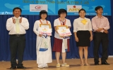 Senior high school students attend final eloquence contest in English