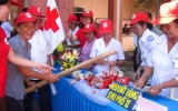 Hội Chữ thập đỏ tỉnh Bình Dương thăm và tặng quà các đối tượng khó khăn tỉnh Ninh Thuận