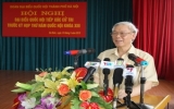 Tổng Bí thư Nguyễn Phú Trọng tiếp xúc cử tri quận Ba Đình