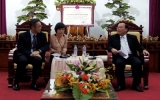 Chủ tịch UBND tỉnh Lê Thanh Cung tiếp tân Chủ tịch Hiệp hội doanh nghiệp Nhật Bản tại TP.HCM