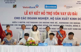Sacombank dành 20 tỷ đồng vay ưu đãi cho doanh nghiệp Nhà Bè